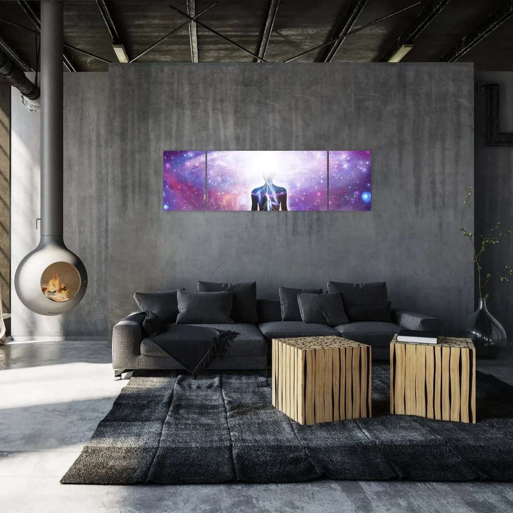 Obraz - Łączenie się z wszechświatem (170x50 cm)