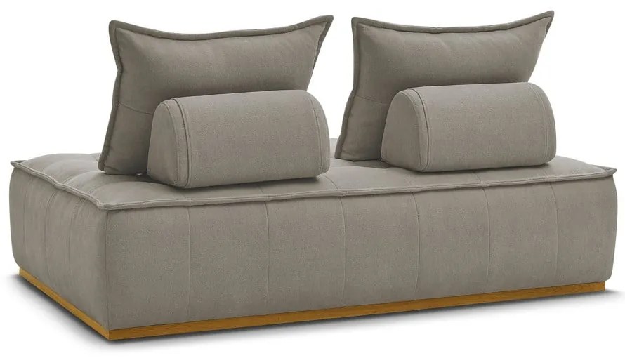 Szarobrązowa sofa z tkaniny szenilowej 175 cm Elisa – Bobochic Paris