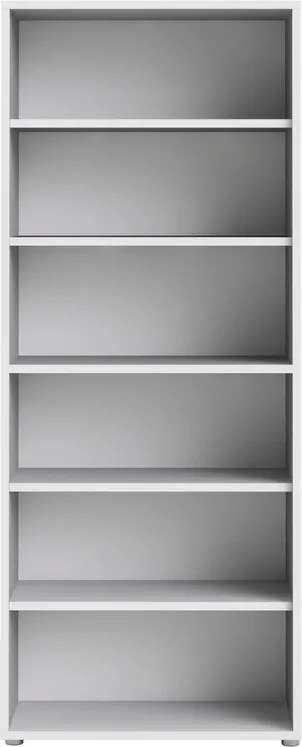 Wysoki regał do biura Prima 5 biały