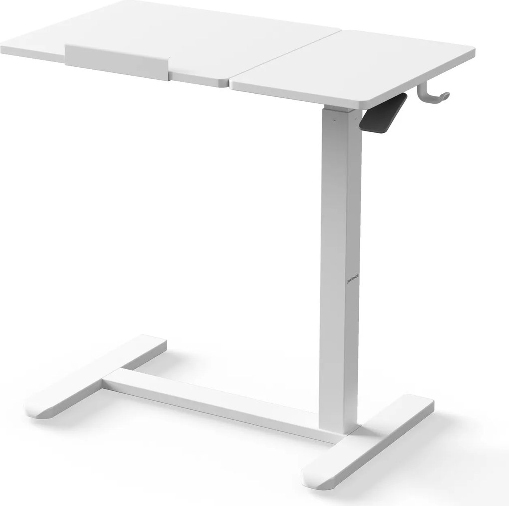 Stolik pod laptopa mobilny, regulowany, wielofunkcyjny, biały: BILL