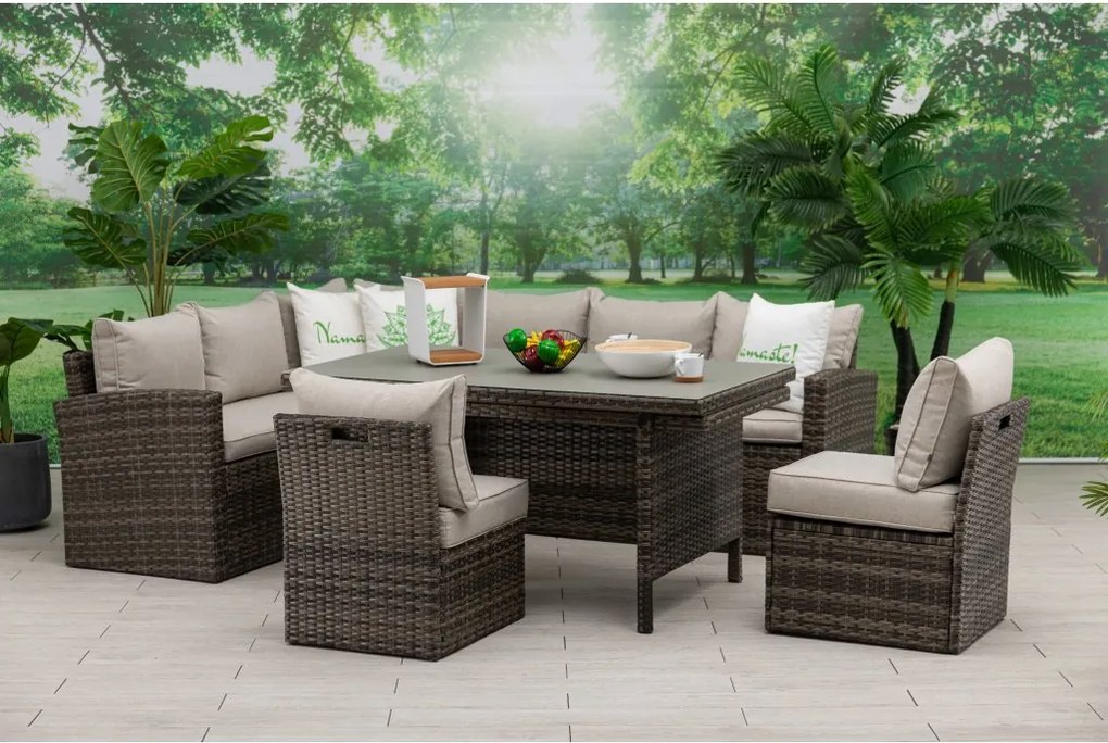 Doppler AVILA ogrodowy zestaw wypoczynkowy 2+1