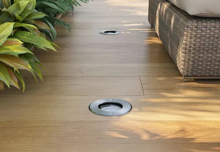 3 sztuki okrągłych lamp najazdowych LED - O018-Alder