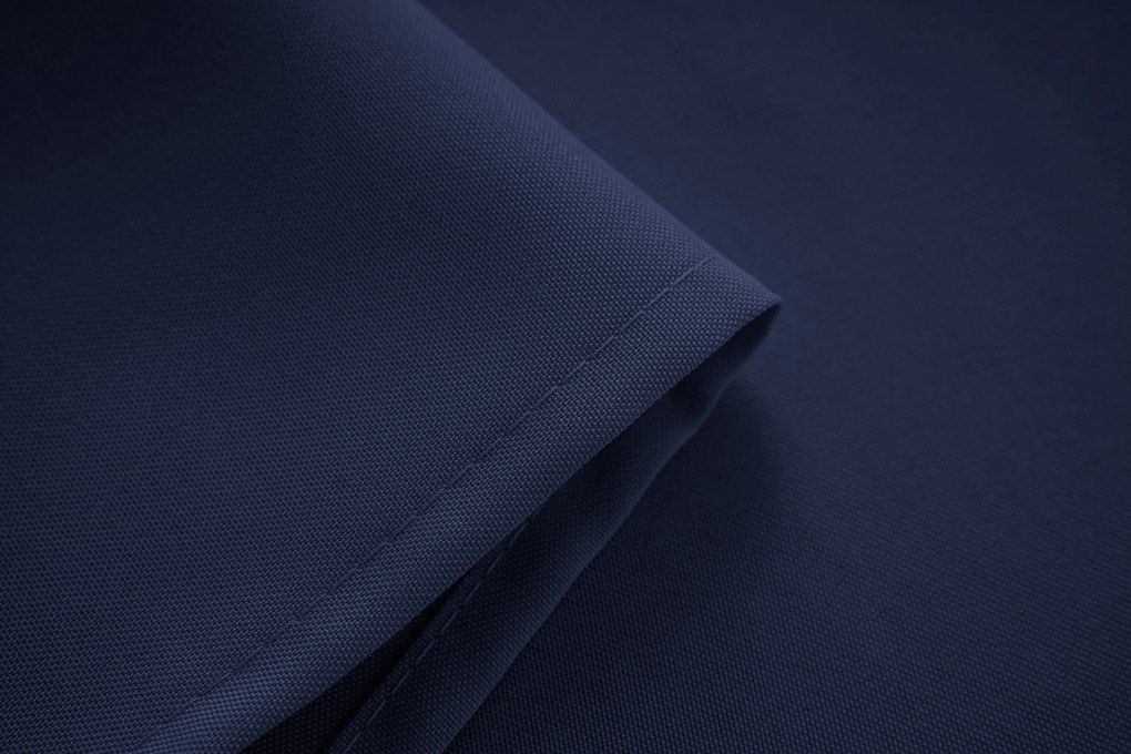 Granatowa zasłona OXFORD 140x250 cm Zawieszanie: Taśma z wiązaniami