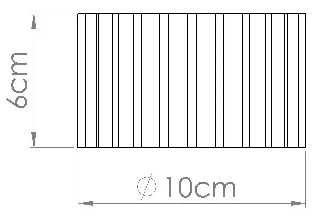 Plafon AURA 1 ultramaryna GX53 ryflowany SOLLUX  LIGHTING