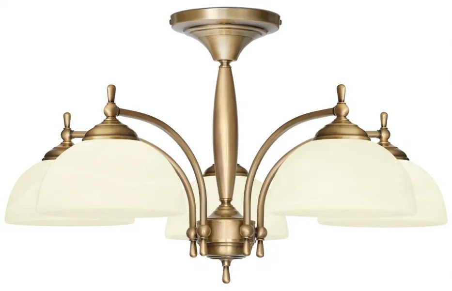 Niski mosiężny żyrandol 5-punktowy C-S5K