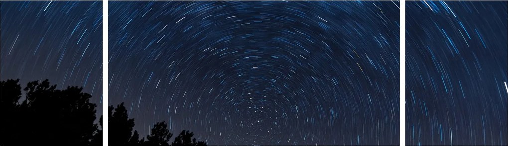 Obraz nocnego nieba (170x50 cm)