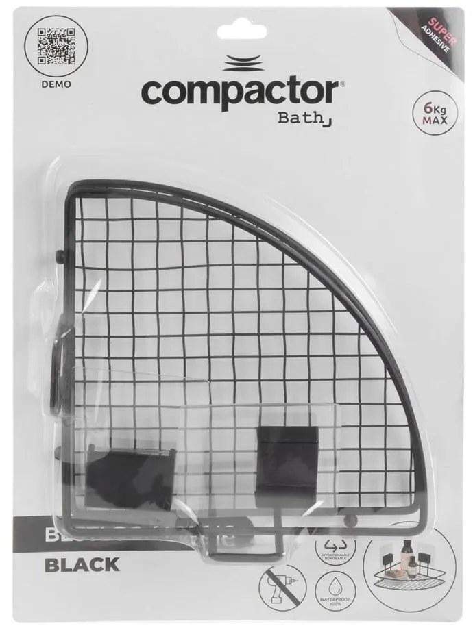 Samoprzyczepna narożna półka łazienkowa Compactor Magic Bath