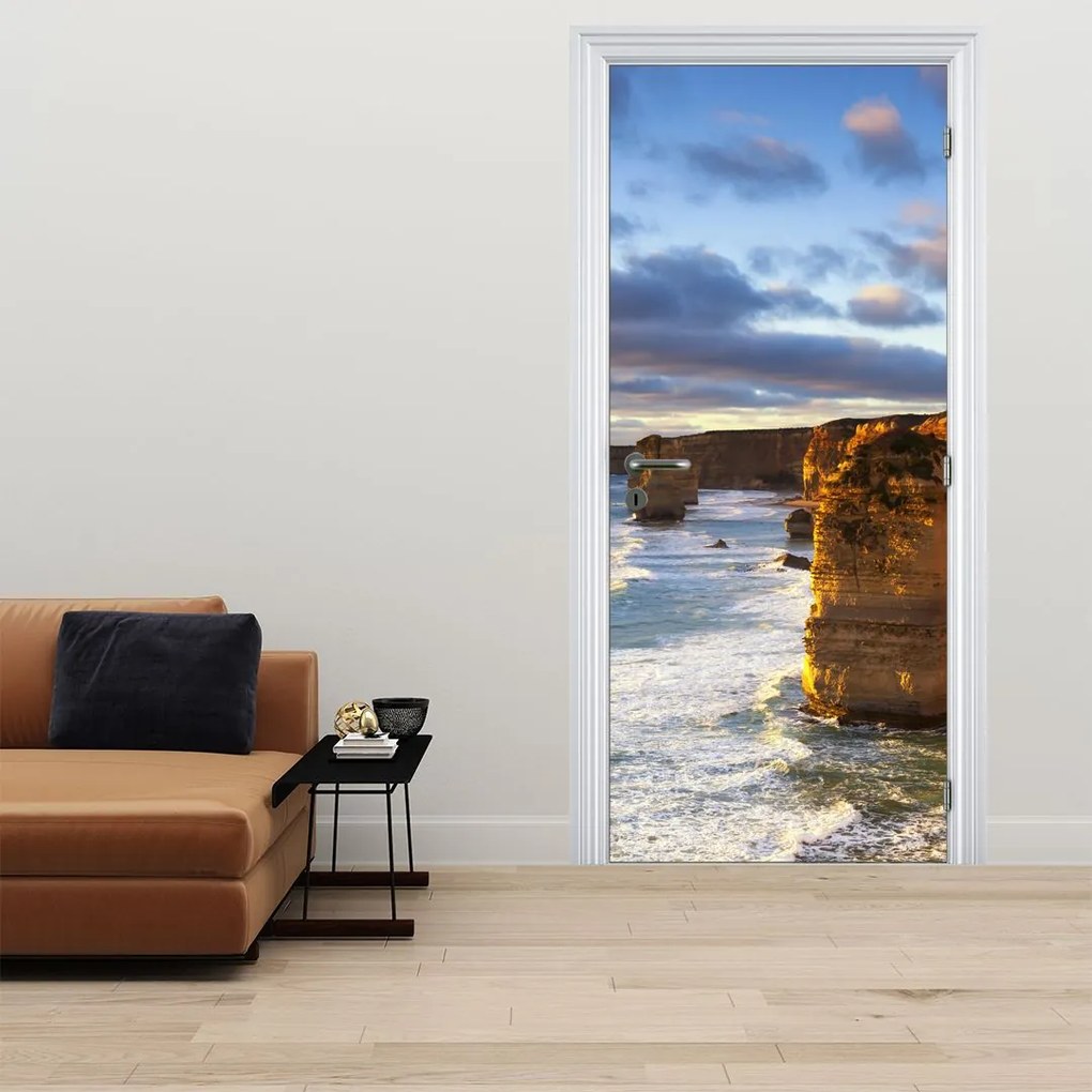 Fototapeta na drzwi - Morskie klify (95x205cm)