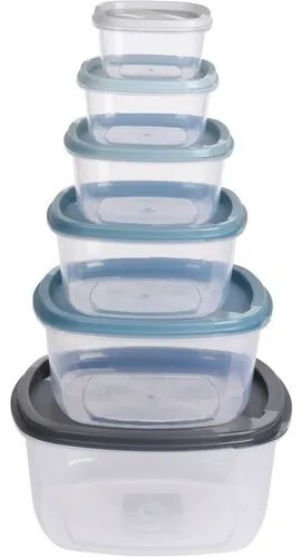 6-częściowy zestaw pojemnikow plastikowych