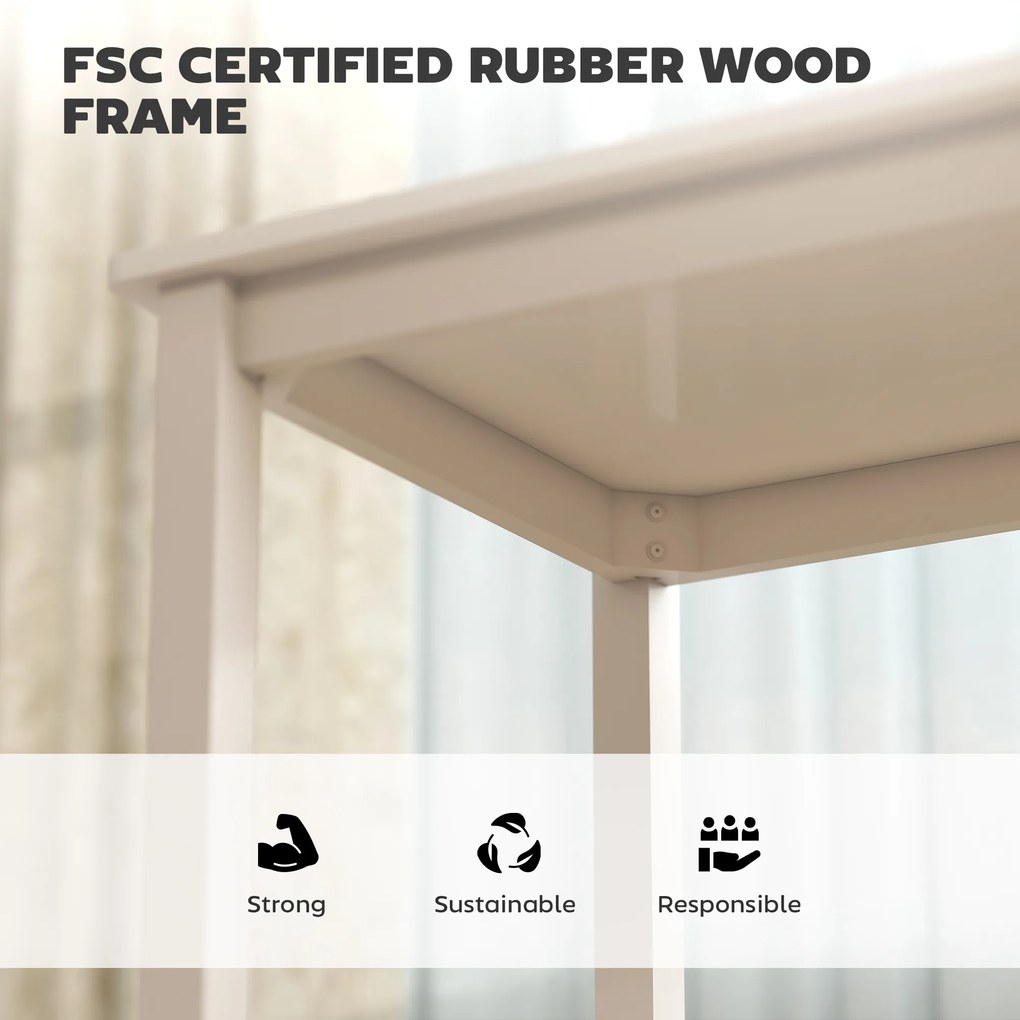 HOMCOM Zestaw 3-w-1 stół jadalniany z 2 fotelami, stół kuchenny do kompaktowych przestrzeni, tapicerowane fotele, oszczędzające miejsce, MDF, biały