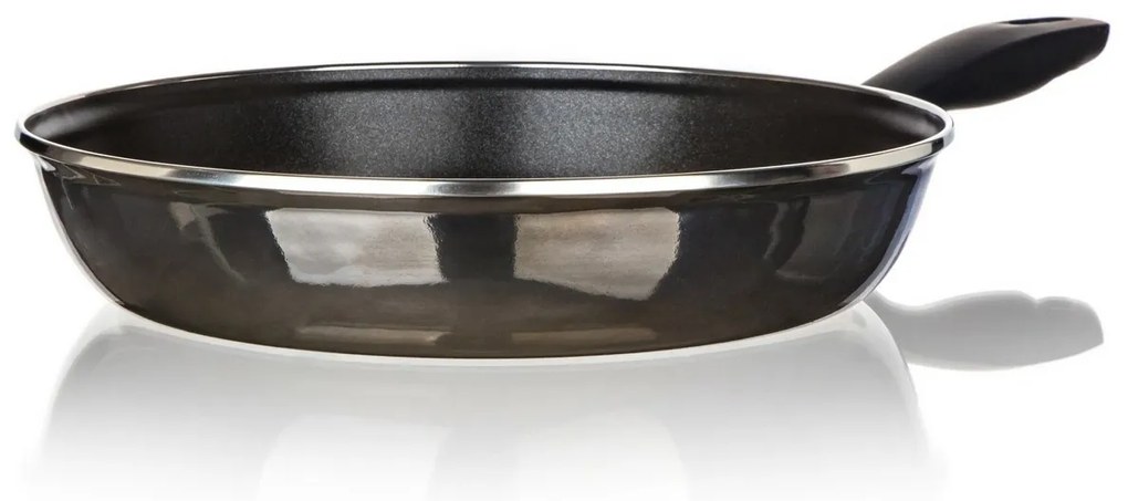 Banquet Patelnia emaliowana METALLIC Black 28 cm,z nieprzywierającą powierzchnią, 28 cm