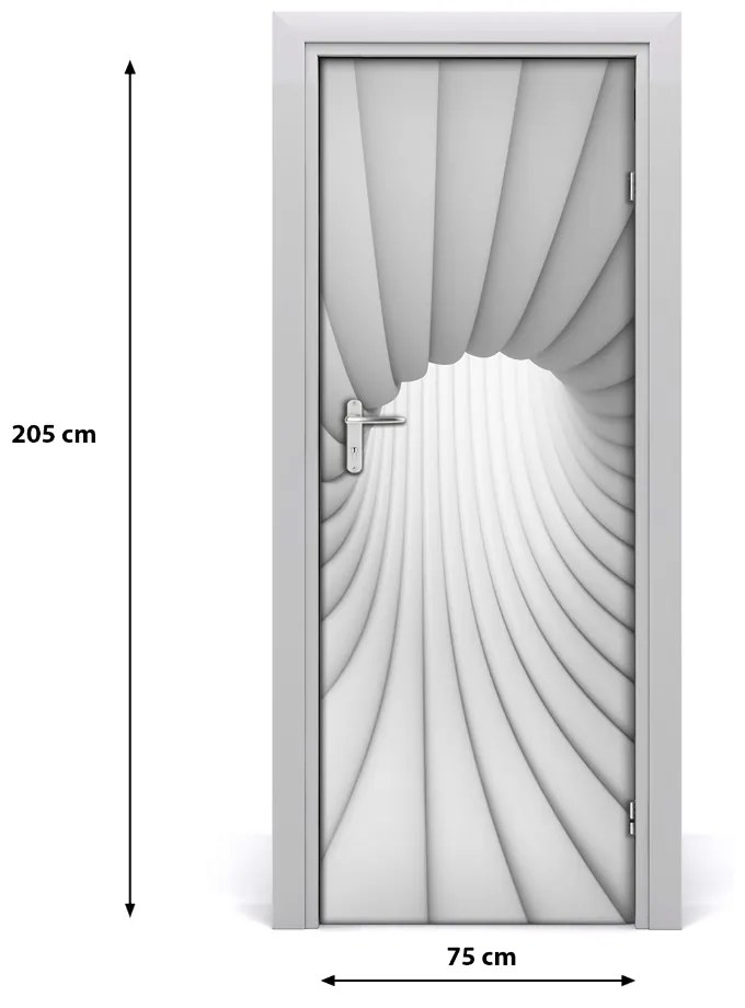 Naklejka samoprzylepna na drzwi Abstrakcja tunel