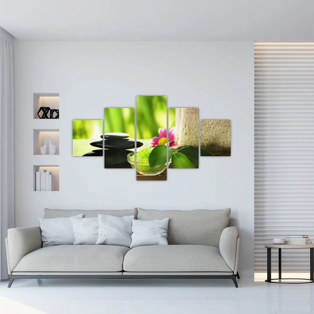 Obraz narzędzi do masażu (125x70 cm)