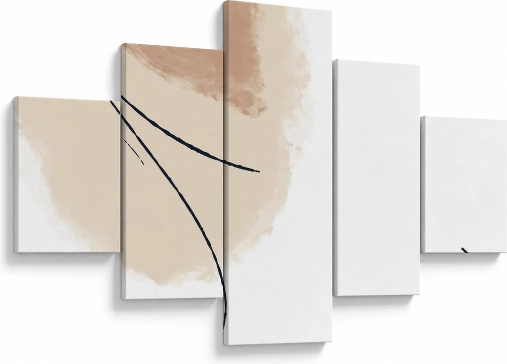 Obraz - Biała abstrakcja (125x70 cm)