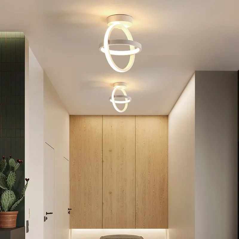 Plafon lampa LED sufitowa geometryczna metalowa AT71-2SL-Biała