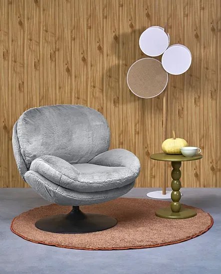 Nowoczesny fotel wypoczynkowy popiel L3-N49