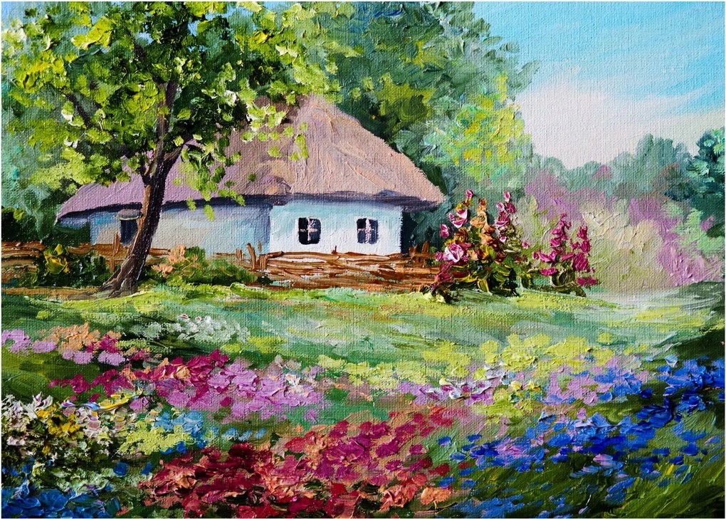 Obraz - Domek (70x50 cm)