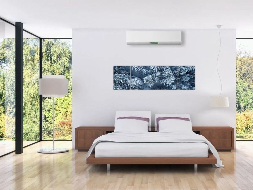 Obraz - Śnieżny las (170x50 cm)