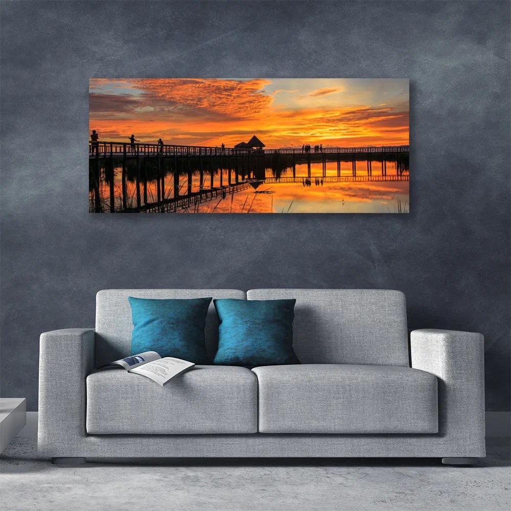 Obraz na płótnie Most wiszący nad Oceanem