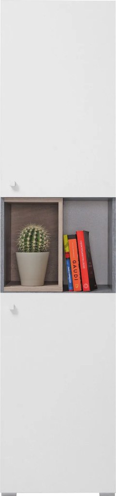 Regał GALIA - Beton / 1 półka / 45 cm / Bez szuflad