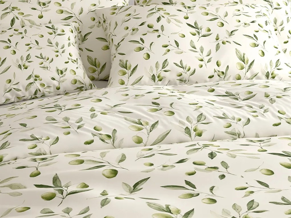 PrzytulneMieszkanie.pl PrzytulneMieszkanie.pl Bawełniana pościel OLIVE POLY zielona Rozmiar pościeli: 70 x 90 cm | 140 x 220 cm