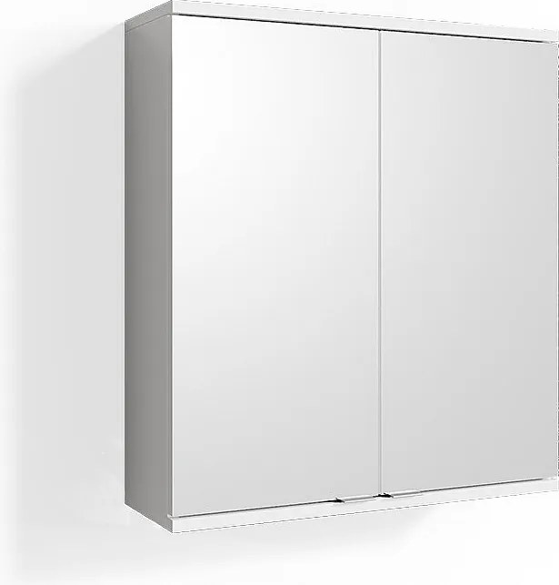 Szafka z lustrem w łazience biały 60x20x68 roy