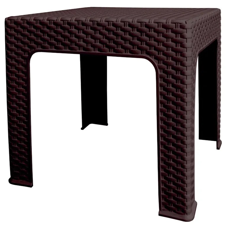 Stolik ogrodowy Bistro Ratan, 42 x 42 x 42 cm, wenge