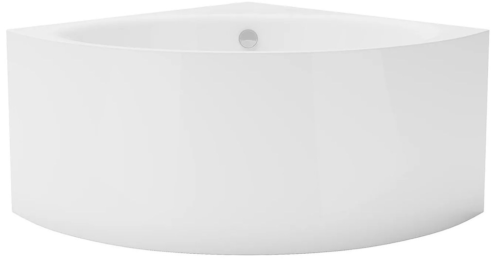 Wanna narożna - 198 l - 120 x 120 x 63 cm - Biała - Akrylowa - COBITIS