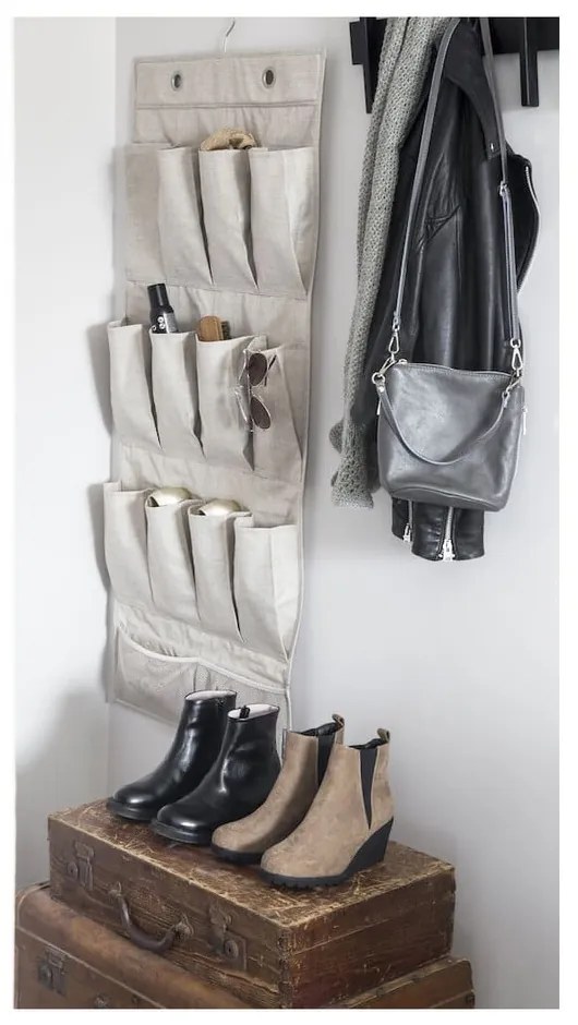 Wiszący tekstylny organizer do szafy – Bigso Box of Sweden