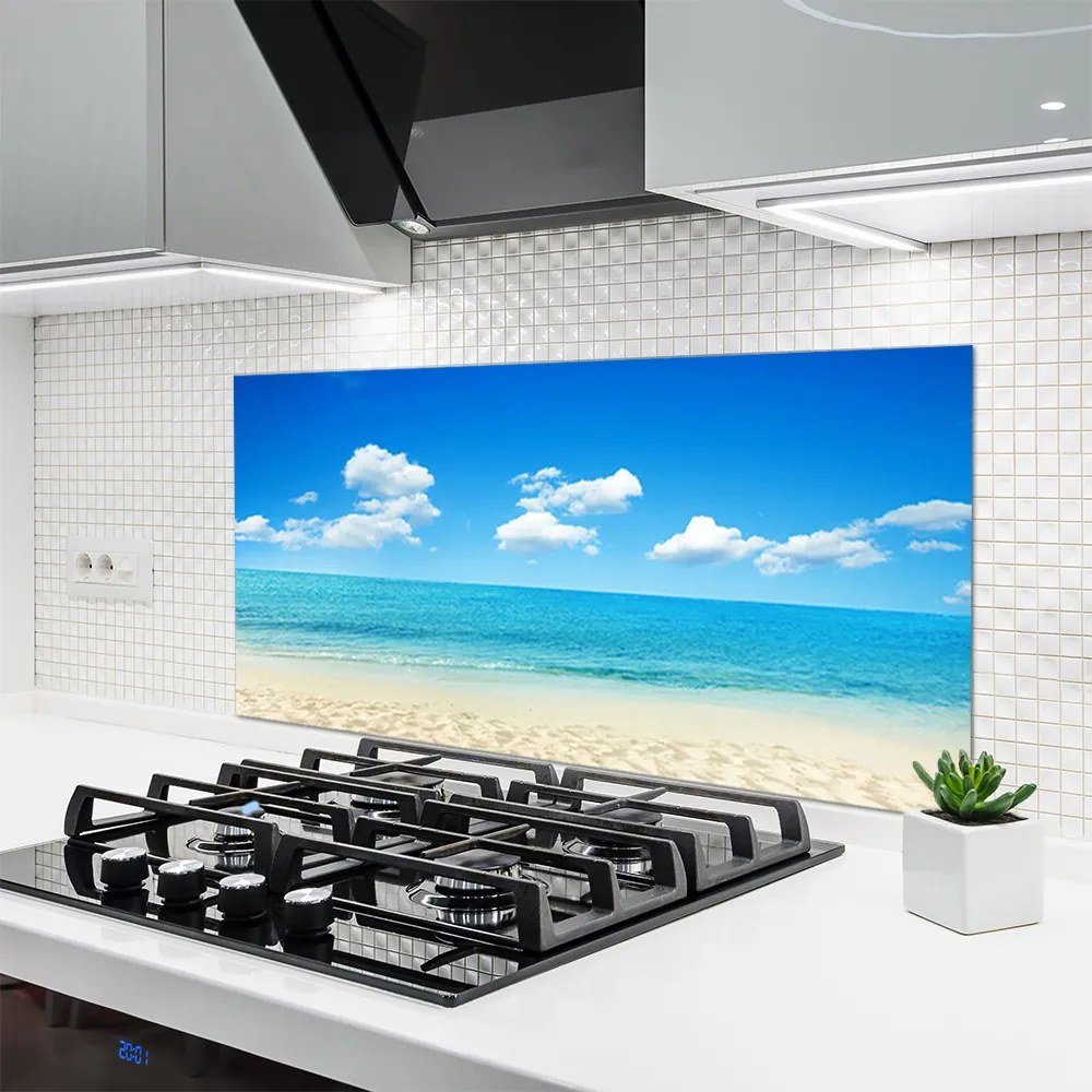 Panel Szklany Błękit Nieba nad Oceanem