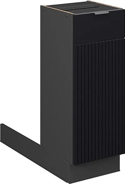 Wyspa kuchenna czarne paski 30x70x82 fame-line