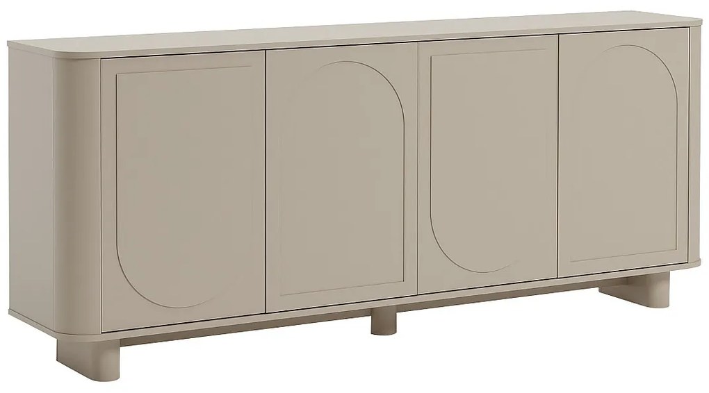 Kredens 4-drzwiowy - Taupe - BRISTANA