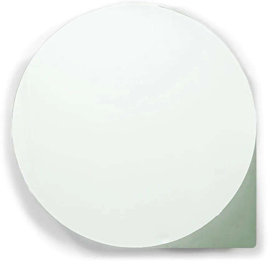 Zielonoszara metalowa wisząca szafka łazienkowa z lustrem 35x35 cm Sonnet – Spinder Design