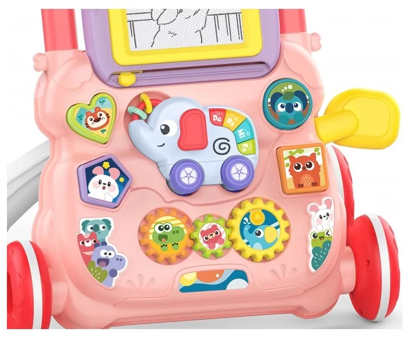 Woopie baby interaktywny chodzik pchacz muzyczny + znikopis