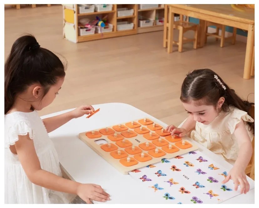 Viga gra pamięciowa memory zgadnij obrazki 10 kart montessori duża