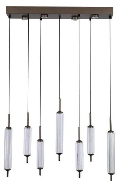 Searchlight 76210-7CL - ściemnialny żyrandol LED na linkach CATTAIL LED/33W/230V