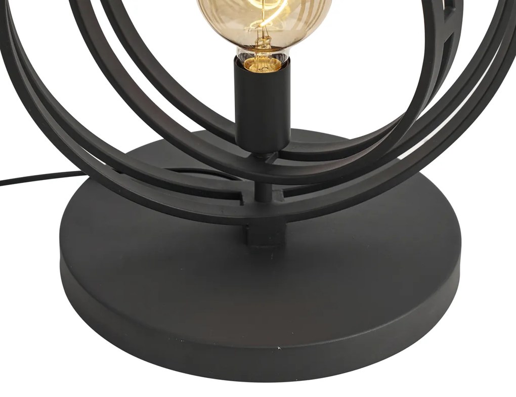 Nowoczesna lampa podłogowa czarna 3-punktowa - Indu