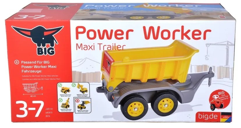 Big przyczepka do jeździków power worker maxi ruchoma platforma