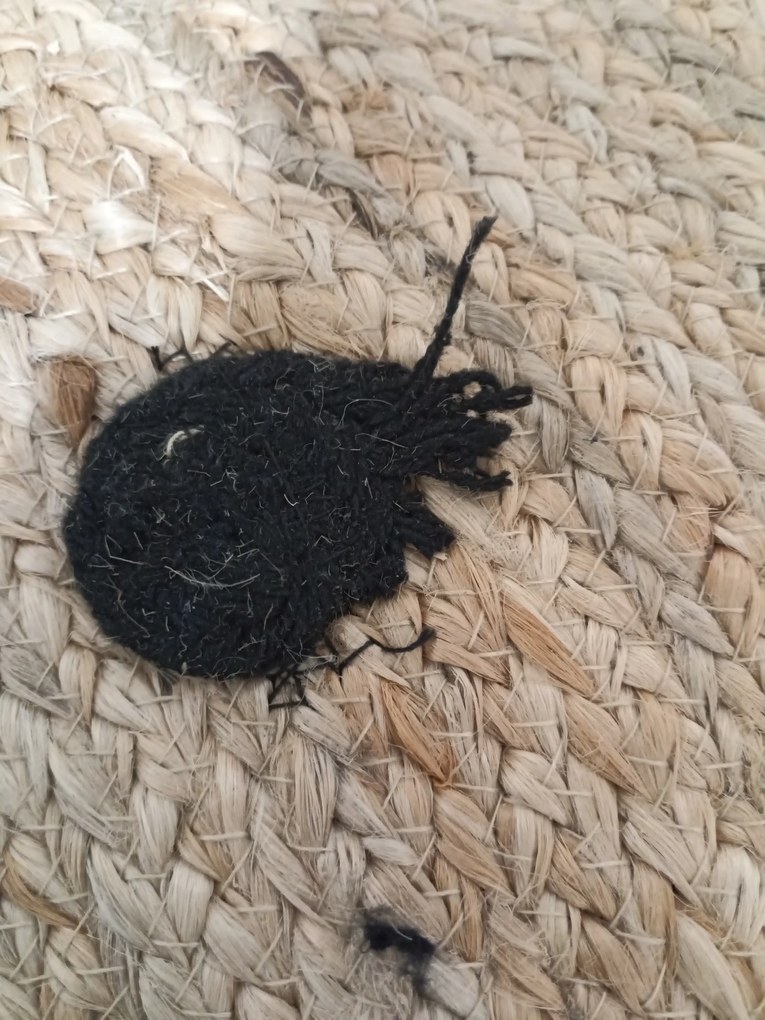 PROMOCJA Dziecięcy dywanik jutowy BEAR HEAD 100 cm II. jakość