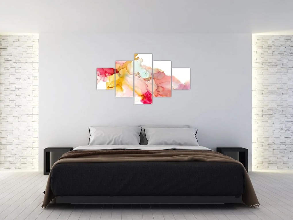 Obraz - Atramentowa abstrakcja (125x70 cm)
