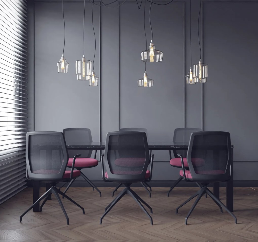 Krzesło do sali konferencyjnej z siatkowym oparciem Start Net S60