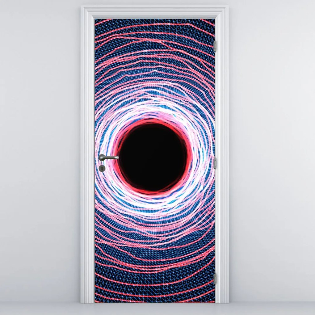 Fototapeta na drzwi - Abstrakcja koło (95x205cm)