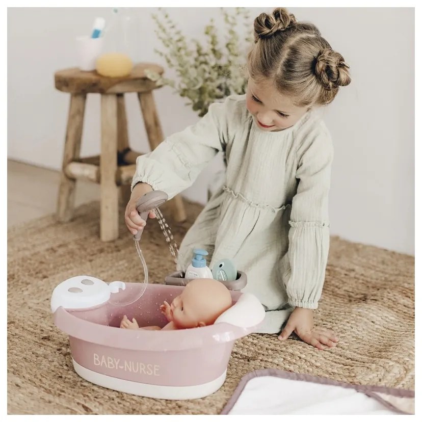 Smoby baby nurse wanienka z hydromasażem, prysznicem i światłem