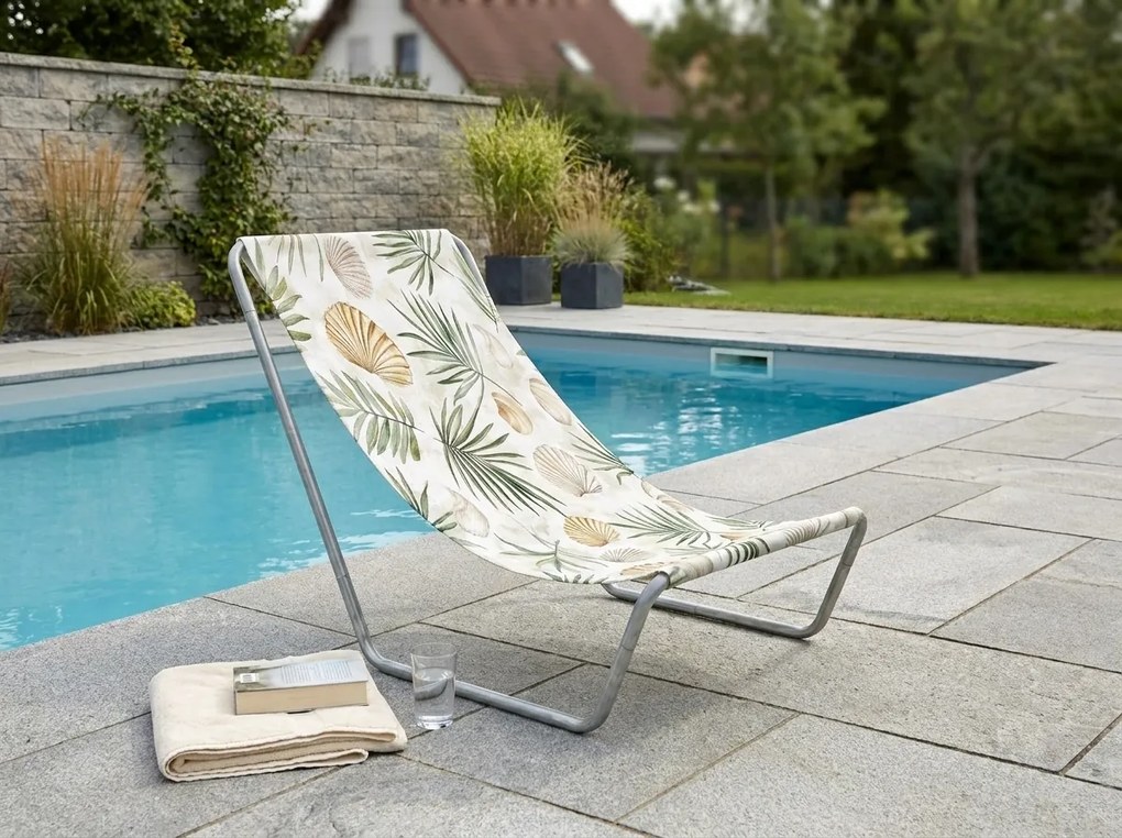 Składane plażowe leżak SAND BEACH, kolorowe