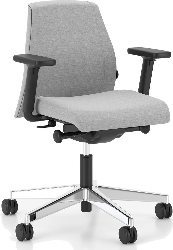 Krzesło biurowe z regulacjami Viden Swivel Chair LB UPH z niskim oparciem