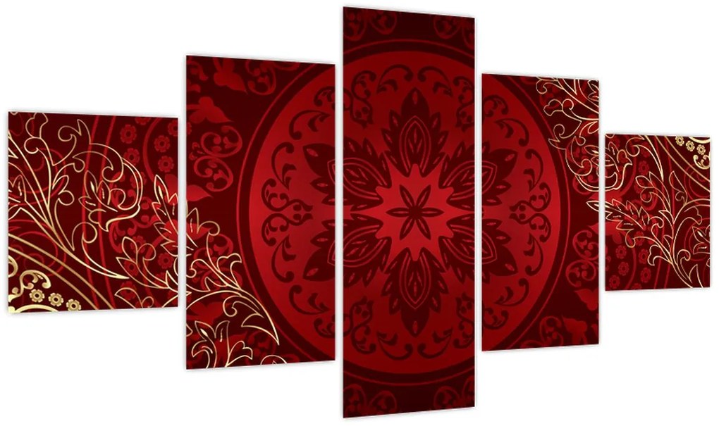 Obraz - Złote mandale (125x70 cm)