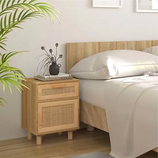 Szafka nocna na nóżkach w stylu boho - Lucda 3X
