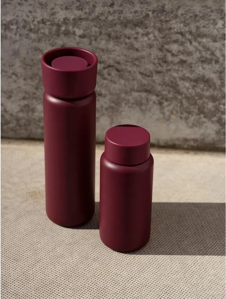 Bordowy kubek termiczny ze stali nierdzewnej 650 ml Singles – Zone