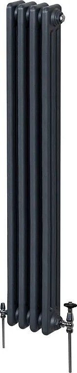 Tradycyjny grzejnik 3-kolumnowy - 1800 x 202 mm - antracytowy szary