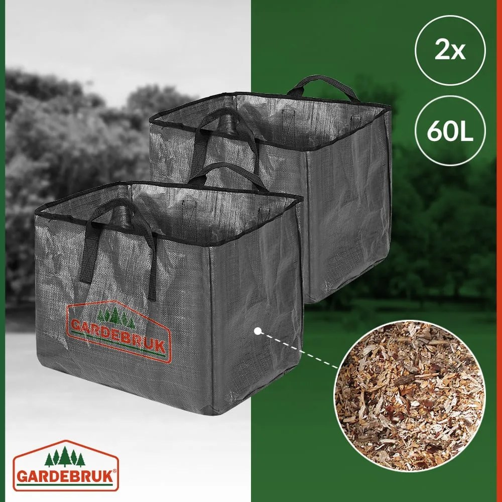 Rozdrabniacz do gałęzi DIOX+2x worek 60l, 3100W czarny/zielony Gardebruk